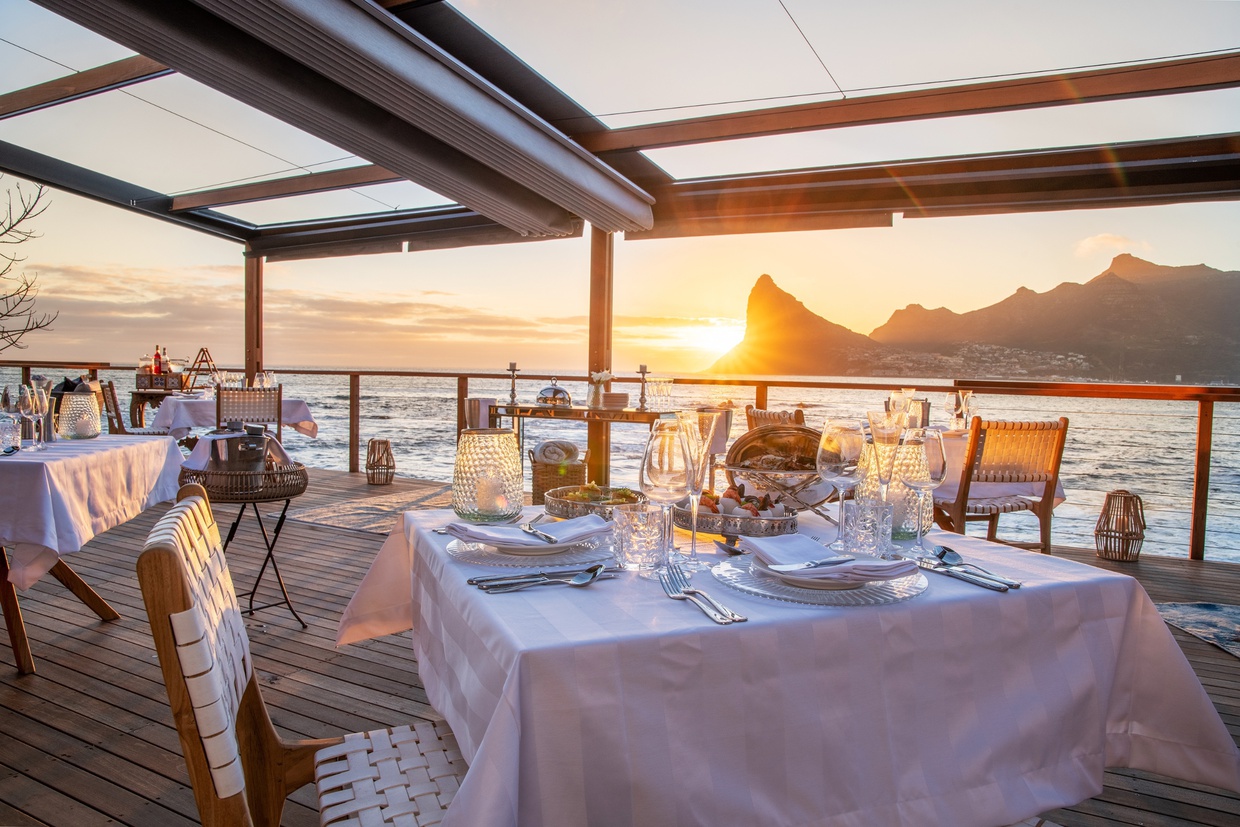 Image showing culinary delights in South Africa, this image is from EatOut magazine and showcases Tintswalo Atlantic in Hout Bay | Gonana Travel foodie tours Cape Town